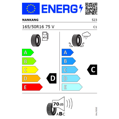 Letní pneu Nankang 165/50R16
