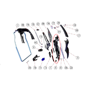 Vnitřní plast víka kufru Minauto Access originál